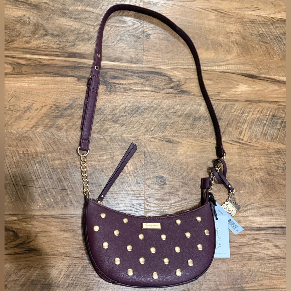 Jessica Simpson Plum Bag with Gold Accents